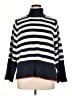 Free Assembly 100% Cotton Stripes Blue Turtleneck Sweater Size XL - photo 1