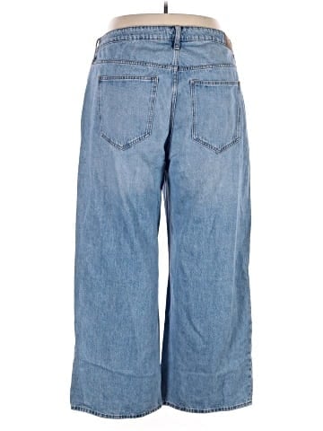 Madewell Plus Superwide-Leg Jeans in Varian Wash (view 2)