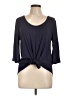 Calessa Blue 3/4 Sleeve Top Size L - photo 1