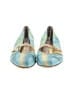 Salvatore Ferragamo Color Block Green Flats Size 7 1/2 - photo 2