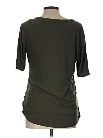Isabel Maternity Short Sleeve Henley (view 2)
