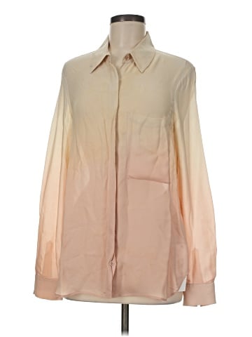 Haute Hippie Long Sleeve Silk Top (view 1)