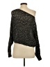 Free People Metallic Black Pullover Sweater Size XS - photo 2