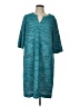 misook Solid Teal Casual Dress Size L - photo 1