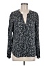 Theory 100% Silk Blue Long Sleeve Silk Top Size L - photo 1