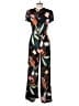 Olivaceous 100% Polyester Graphic Black Jumpsuit Size M - photo 2