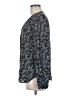 Theory 100% Silk Blue Long Sleeve Silk Top Size L - photo 5