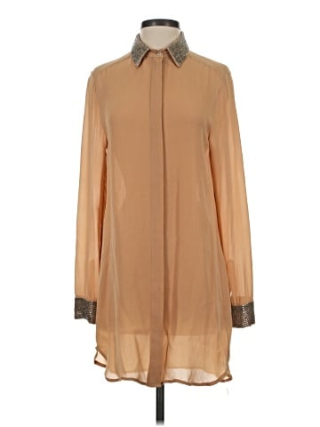 Haute Hippie Long Sleeve Silk Top (view 1)