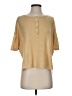 Skull Cashmere 100% Linen Gold Pullover Sweater Size S - photo 1