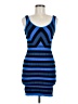 Bebe Stripes Blue Cocktail Dress Size M - photo 1