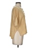 Skull Cashmere 100% Linen Gold Pullover Sweater Size S - photo 4