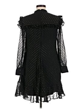 ted baker black ruffle dress TED BAKER Dollei Ruffle Metal Ball Trim Mini Dress