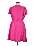 DKNY 100% Polyester Solid Pink Casual Dress Size 14 - photo 2
