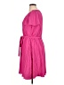 DKNY 100% Polyester Solid Pink Casual Dress Size 14 - photo 5