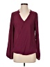 Abbeline 100% Polyester Burgundy Long Sleeve Blouse Size S - photo 1