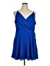 Express 100% Polyester Solid Blue Cocktail Dress Size XL - photo 1