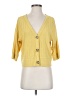 Ginger G. Yellow 3/4 Sleeve Blouse Size S - photo 1
