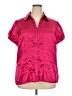 East5th Pink Short Sleeve Blouse Size 2X - photo 1