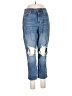 Hollister Color Block Blue Jeans Size 11S - photo 1