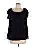 Loveappella Black Short Sleeve Blouse Size L (estimated) - photo 1