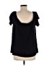 Loveappella Black Short Sleeve Blouse Size L (estimated) - photo 2