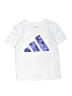 Adidas 100% Polyester White Short Sleeve T-Shirt Size 3T - photo 1