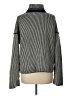 Theory Stripes Gray Turtleneck Sweater Size L - photo 2