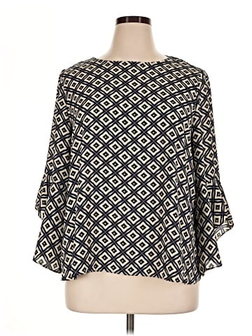 Black Label by Evan Picone 3/4 Sleeve Blouse (view 1)