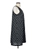 Ann Taylor LOFT 100% Polyester Polka Dots Black Casual Dress Size S - photo 4
