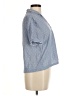 Oysho Blue Short Sleeve Blouse Size M - photo 4