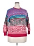 Stile Benetton Print Red Pullover Sweater Size 2X - photo 1