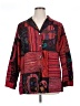 Chico's Design Print Red Silk Blazer Size XL (3) - photo 1