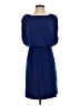 En Focus Studio 100% Polyester Solid Blue Casual Dress Size 4 - photo 1