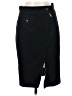 DKNY 100% Wool Solid Black Wool Skirt Size 2 - photo 1