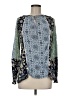 One World Blue Long Sleeve Blouse Size M - photo 1