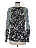 One World Blue Long Sleeve Blouse Size M - photo 2