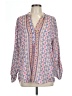 Feathers 100% Modal Pink Long Sleeve Blouse Size L - photo 1