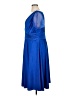 JJ's House 100% Polyester Blue Cocktail Dress Size XL (estimated) - photo 5