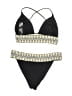 Topshop Graphic Black Two Piece Swimsuit Size 8 - photo 2