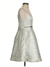 Ryu 100% Polyester Metallic Silver Cocktail Dress Size S - photo 4
