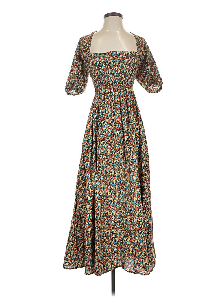 Pre-owned Assorted Brands Casual Dress In Brown