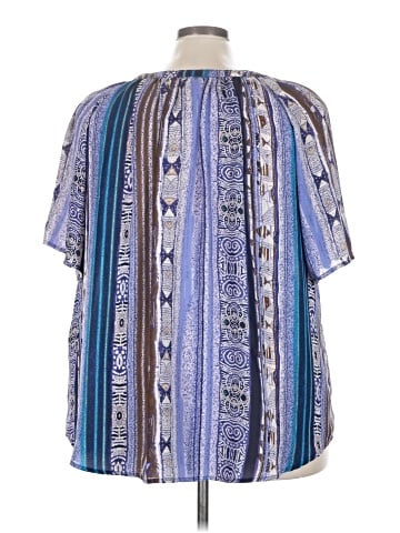 Roaman's Short Sleeve Blouse (view 2)
