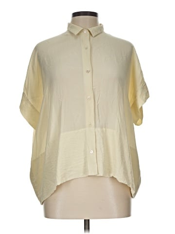 Everlane Short Sleeve Silk Top (view 1)