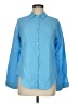 Lilly Pulitzer Houndstooth Blue Long Sleeve Button-Down Shirt Size M - photo 1