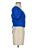 Love Notes Blue Short Sleeve Top Size S - photo 4