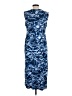 Chico's Print Blue Casual Dress Size Lg (2) - photo 2