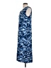 Chico's Print Blue Casual Dress Size Lg (2) - photo 5
