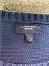 Lands' End Chevron-herringbone Blue Pullover Sweater Size L - photo 7