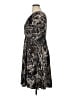 Perceptions Paisley Black Casual Dress Size 14 Petite - photo 5