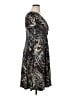 Perceptions Paisley Black Casual Dress Size 14 Petite - photo 4